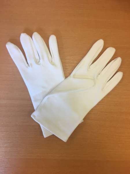 Handschuhe aus Baumwolle weiss, ca. 27 cm lang, Herrengrösse L/XL
