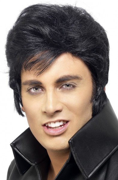Elvis Perücke, schwarz
