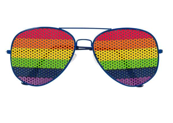 Partybrille Rainbow Rock