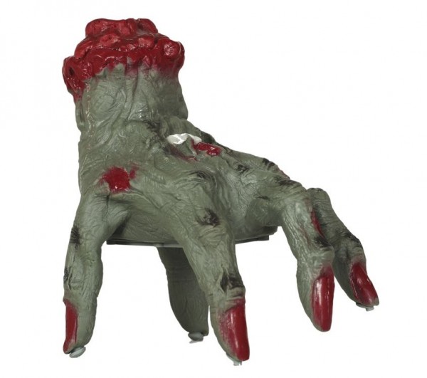 Zombie Hand mit Sound und Bewegung, ca. 20 cm