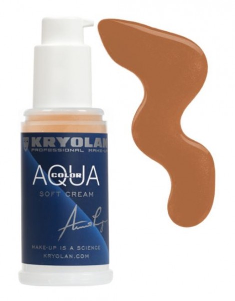 Kryolan Aquacolor Soft Cream 50 ml, 4W mittelbraun