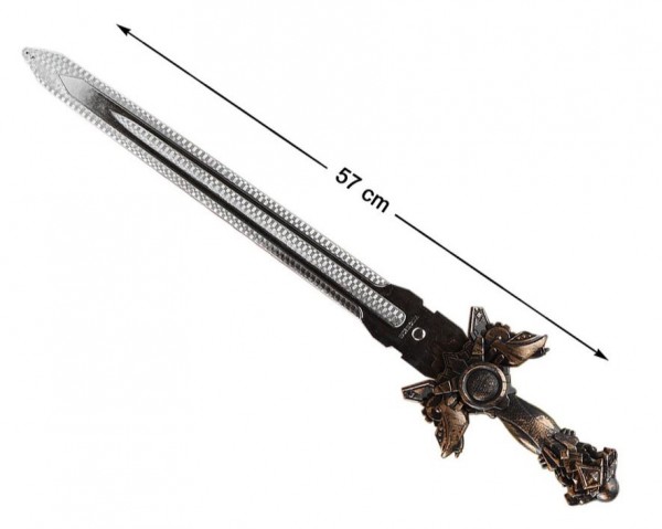 Kriegerschwert, silber, ca. 63cm lang