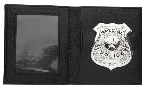 Polizei Abzeichen in Brieftasche