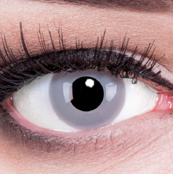 Kontaktlinsen Zombie Grey, 12 Monatslinsen
