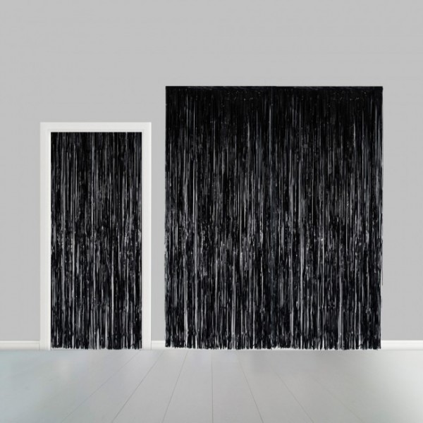 Folienvorhang schwarz, 1 m breit, 2.40 m lang