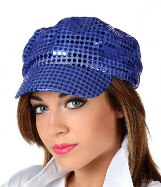 Disco Mütze, blau, Einheitsgrösse
