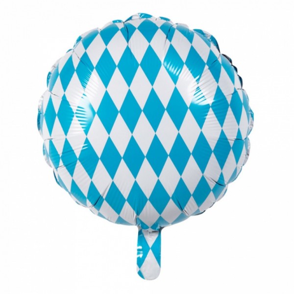 Folienballon Bayern, zweiseitig bedruckt, Durchmesser 45 cm