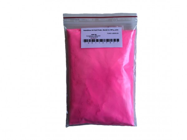 PaintGlow Holi Puder, Beutel zu 200 g, pink
