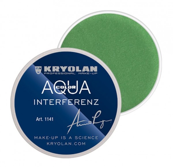 Kryolan Aquacolor Interferenz kleine Dose 831G grün