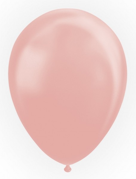 Latexballon perl rose gold, ca. 30 cm, Packung zu 25 Stück, (unaufgeblasen)