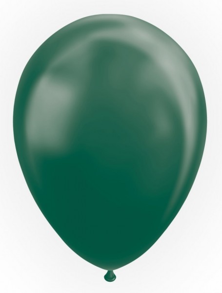 Latexballon grün metallic, ca. 30 cm, Packung zu 25 Stück, (unaufgeblasen)