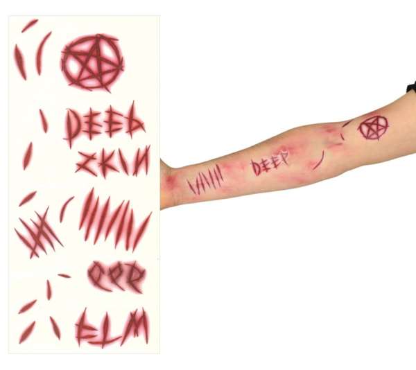 Dämonische Wunden Tattoos