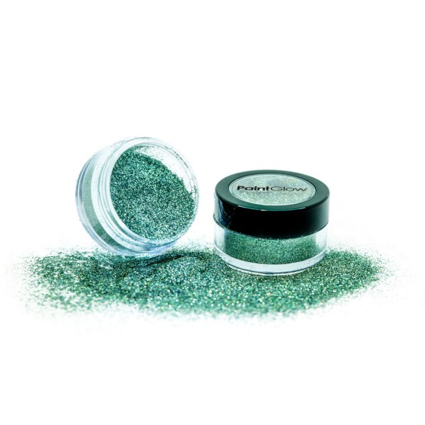 PaintGlow Holographic Glitter Dust Shaker, Dose zu 4 g, grün