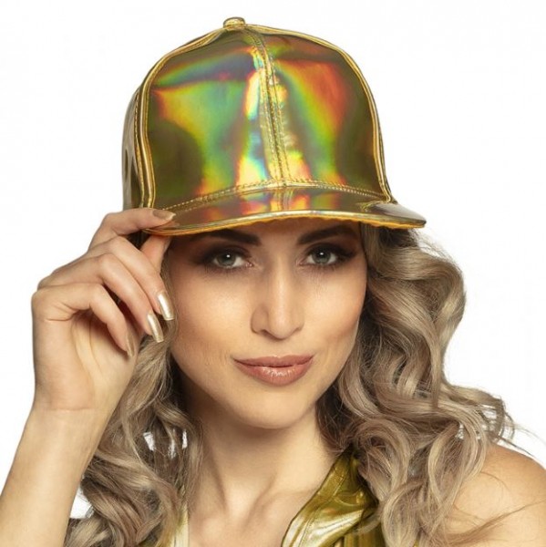 Holografische Mütze, gold