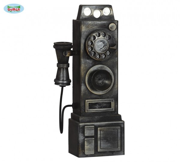 Altes Telefon mit Licht und Sound, ca. 37 x 12 x 8 cm