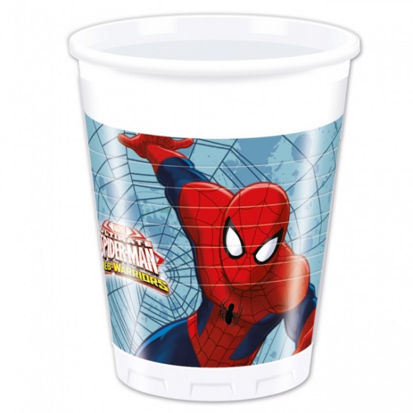 Spiderman Plastikbecher, 8 Stück