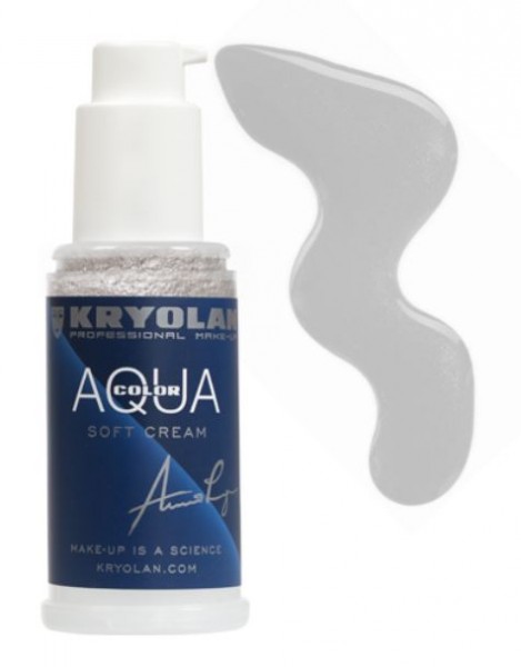 Kryolan Aquacolor Soft Cream 50 ml, silber