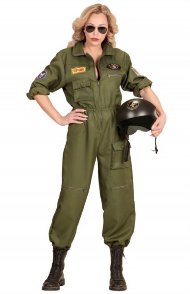 Damenkostüm Kampfjet Pilotin
