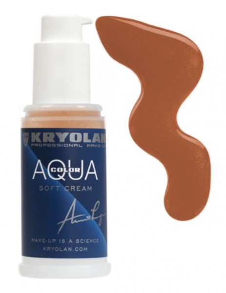 Kryolan Aquacolor Soft Cream 50 ml, 6W mittelbraun