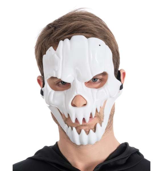 Weisse Totenkopf Maske
