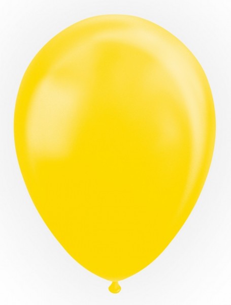 Latexballon perl gelb, ca. 30 cm, Packung zu 100 Stück, (unaufgeblasen)