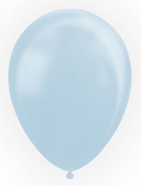 Latexballon perl hellblau, ca. 30 cm, Packung zu 25 Stück, (unaufgeblasen)