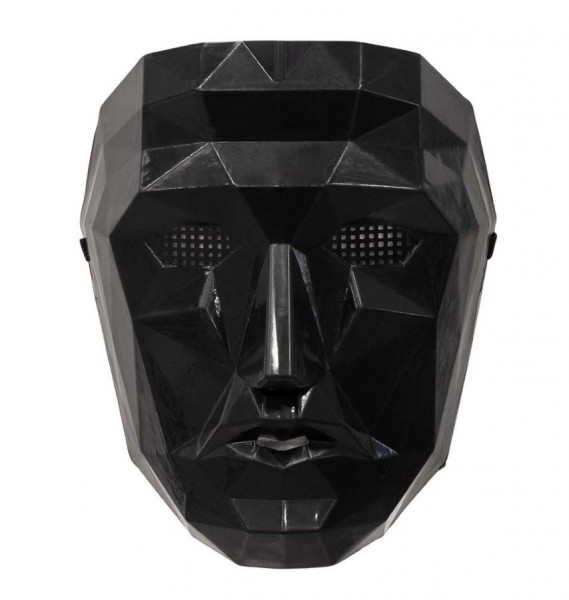 Markante Maske, schwarz