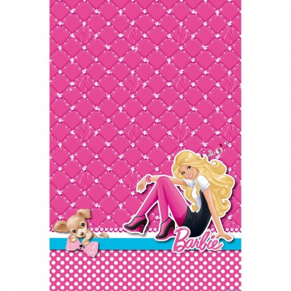 Barbie Tischdecke, ca. 138x183 cm
