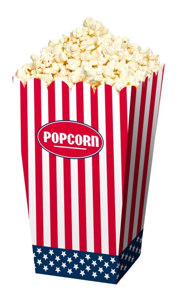 Popcorn Behälter USA (4 Stück)
