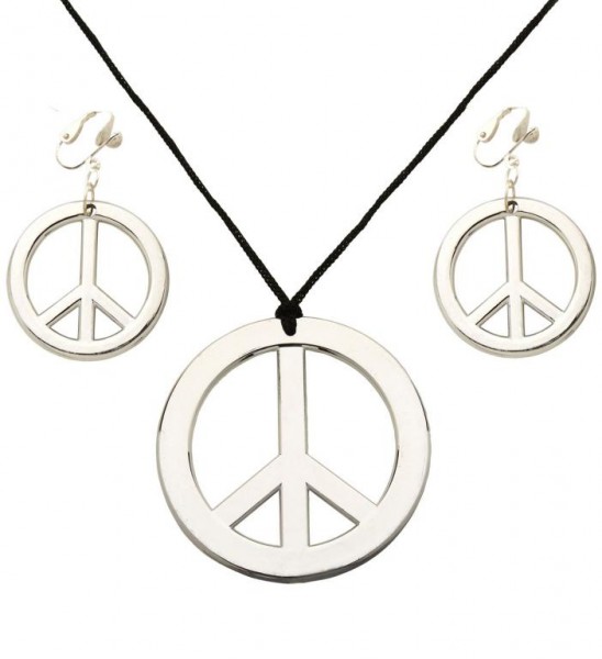Hippie Peace Schmuck-Set