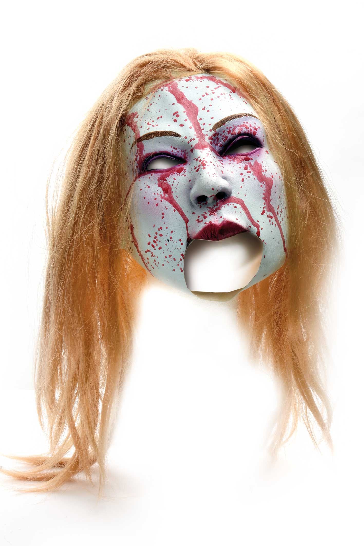 Hexenmaske Mit Haaren Hexe Maske Perucke Gesicht Halloween Gummimaske