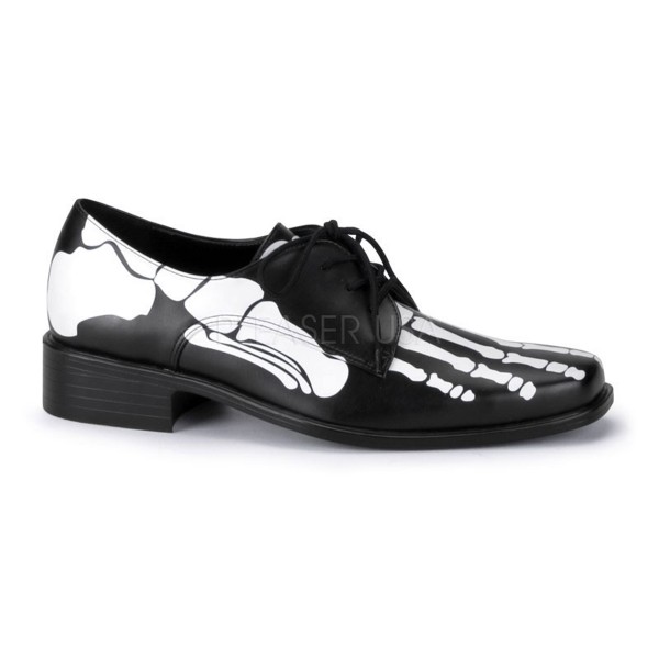 Schuhe für Herren mit Skelett Motiv