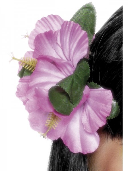 Hawaiianische Haarblume, mit Klemme, pink