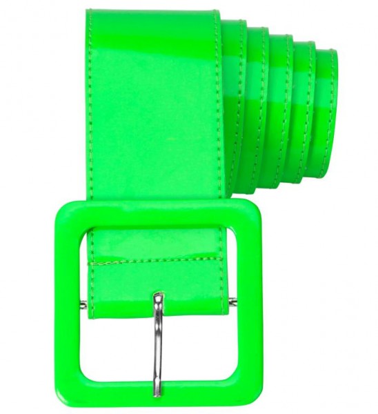 80er Jahre Neon Gürtel, grün, ca. 115cm