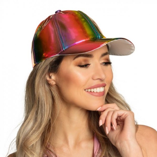 Holografische Mütze, Regenbogen
