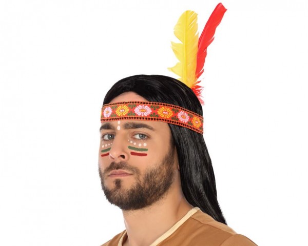 Indianer-Stirnband mit Federn