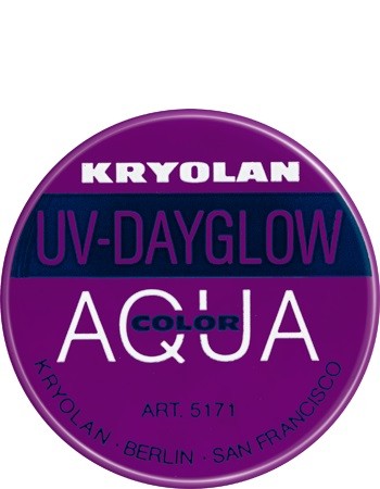 Kryolan Aquacolor Leuchtfarben kleine Dose UV-violett
