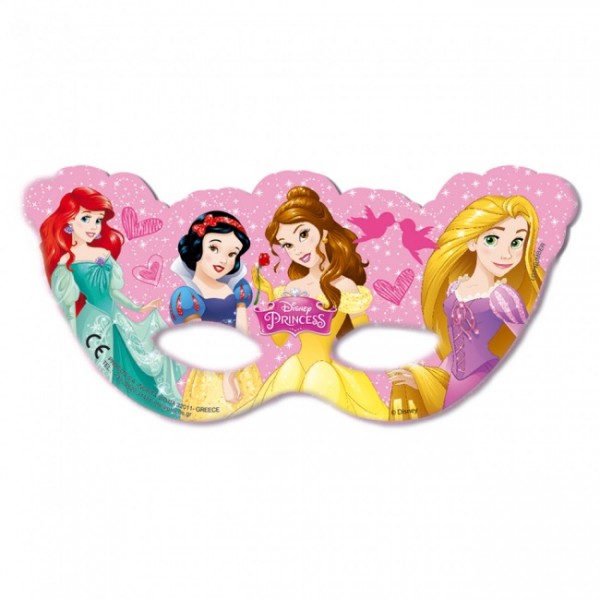 Disney Prinzessinnen Kartonmaske, 6 Stück