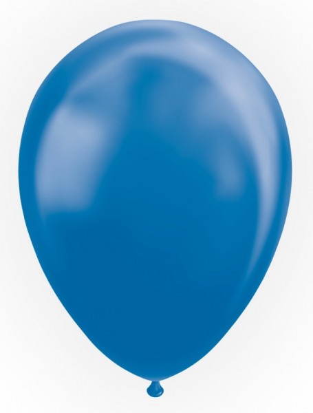 Latexballon blau metallic, ca. 30 cm, Packung zu 100 Stück, (unaufgeblasen)