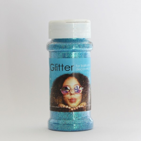 Glitter Dose, baby blau, 100 g