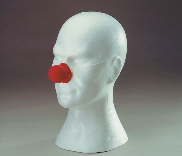 Latex-Clownnase rot, rund