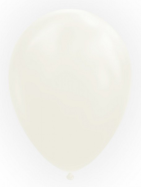 Latexballon ungefärbt, ca. 30 cm, Packung zu 100 Stück, (unaufgeblasen)
