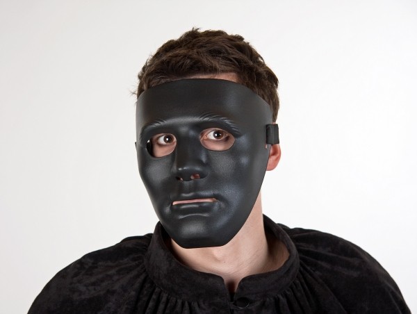 Maske Herrenmaske schwarz