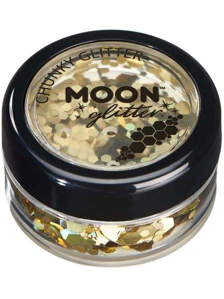 Moon Holographic Chunky Glitter, gold