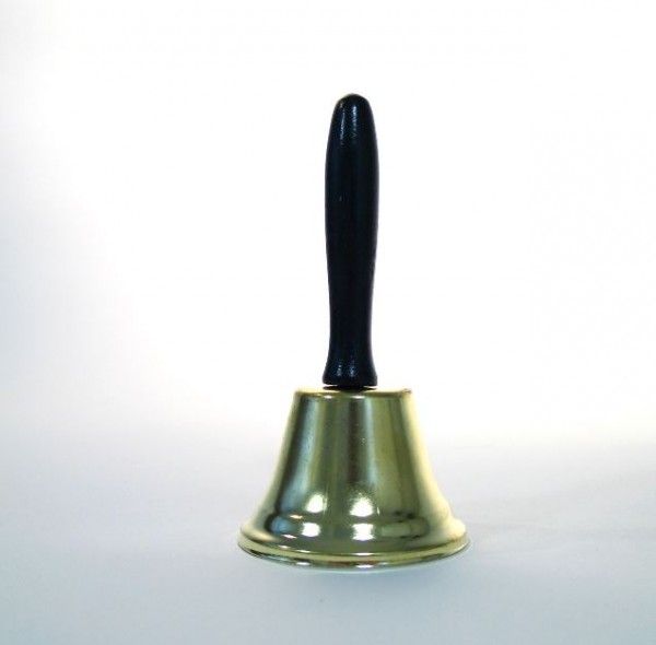 Glocke klein mit Holzgriff, 12 cm