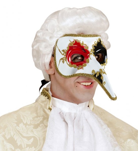 Venezianische Schnabelmaske, rot