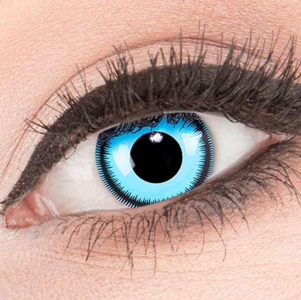 Kontaktlinsen Blue Lunatic, 12 Monatslinsen