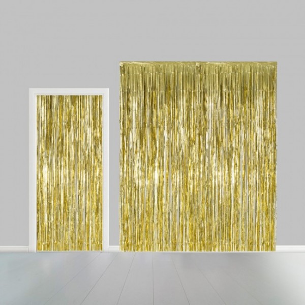 Folienvorhang gold, 1 m breit, 2.40 m lang