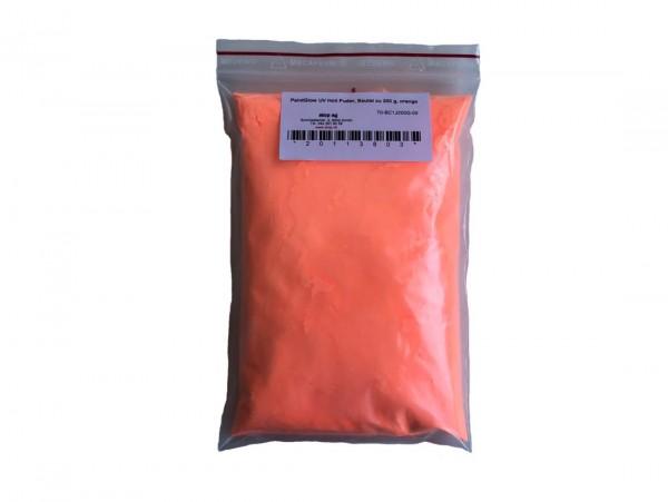 PaintGlow Holi Puder, Beutel zu 200 g, orange
