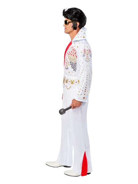 Elvis the King deluxe Kostüm, weiss